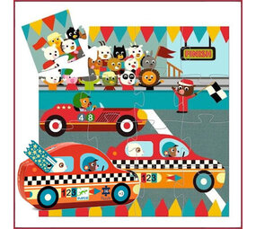 Djeco Silhouet puzzel De auto