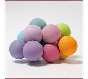 Grimm's Grijpspeeltje Pastel Kralen