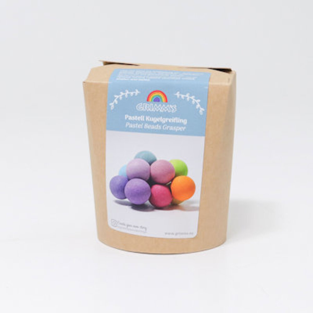 Grimm's Grijpspeeltje Pastel Kralen