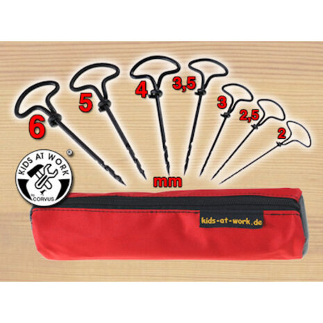 Kids at Work etui met spiraalboortjes Kids at Work etui met spiraalboortjes