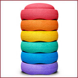 Stapelstein Stapelstein Regenboog Klassiek set 6 Stapelstein Stapelstein Regenboog Klassiek set 6