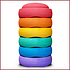 Stapelstein Classic Regenboog set 6 Stapelstein Classic Regenboog set 6