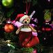 Steiff Kerstornament Teddy beer bruin 12 cm Steiff Kerstornament Teddy beer bruin 12 cm