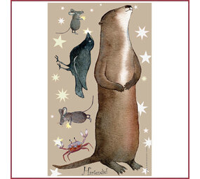 Hartendief Otter en vrienden muursticker Hartendief Otter en vrienden muursticker