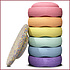 Stapelstein regenboog pastel 6 + 1 board