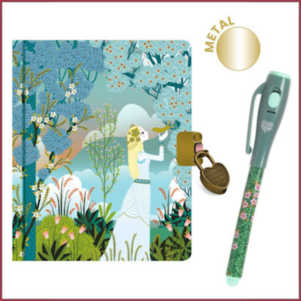 Djeco Charlotte klein dagboek met magic pen