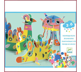 Djeco 3D knutselen voor kleintjes -  Diertjes maken
