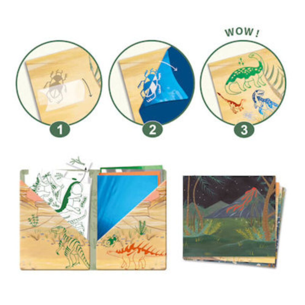 Djeco Artistic - Patchplaatjes  Dinosaurus Djeco Artistic - Patchplaatjes  Dinosaurus