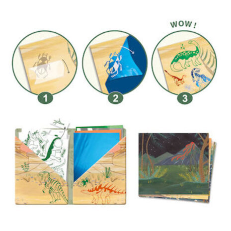 Djeco Artistic - Patchplaatjes  Dinosaurus Djeco Artistic - Patchplaatjes  Dinosaurus