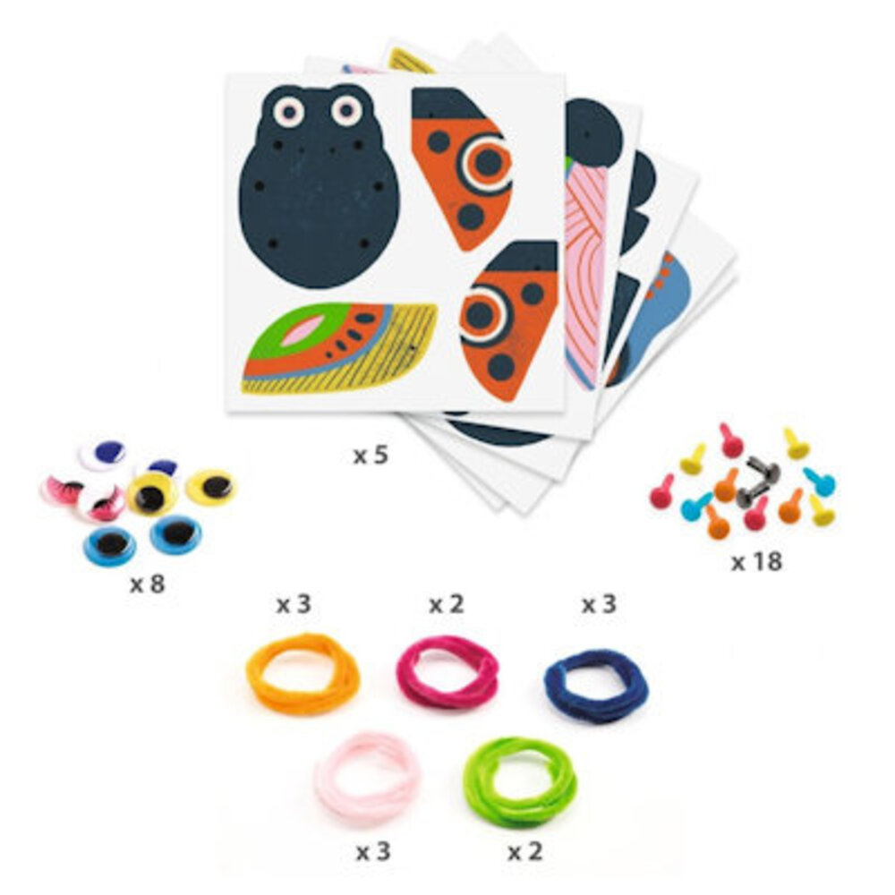 Djeco Knutselset Beestjes rijgen voor kleintjes Djeco Knutselset Beestjes rijgen voor kleintjes