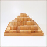 Grimm's Houten blokken Pyramide Naturel - Groot