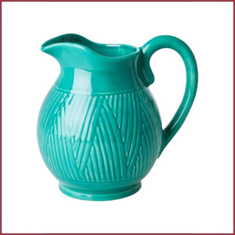 Rice Aardewerken Kan - Donkergroen