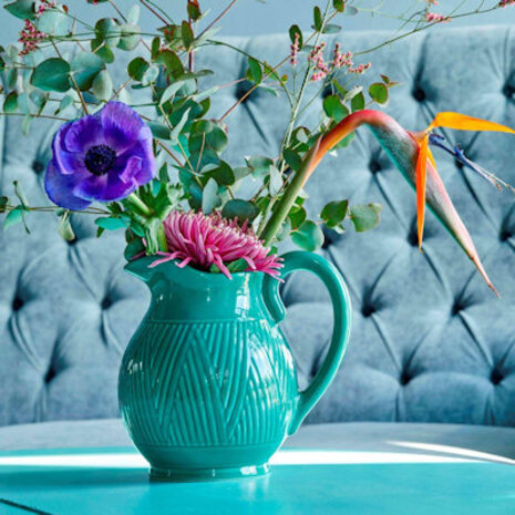 Rice Aardewerken Kan - Donkergroen