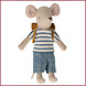 Maileg Maileg Tricycle Mouse Grote Broer met tas Maileg Maileg Tricycle Mouse Grote Broer met tas