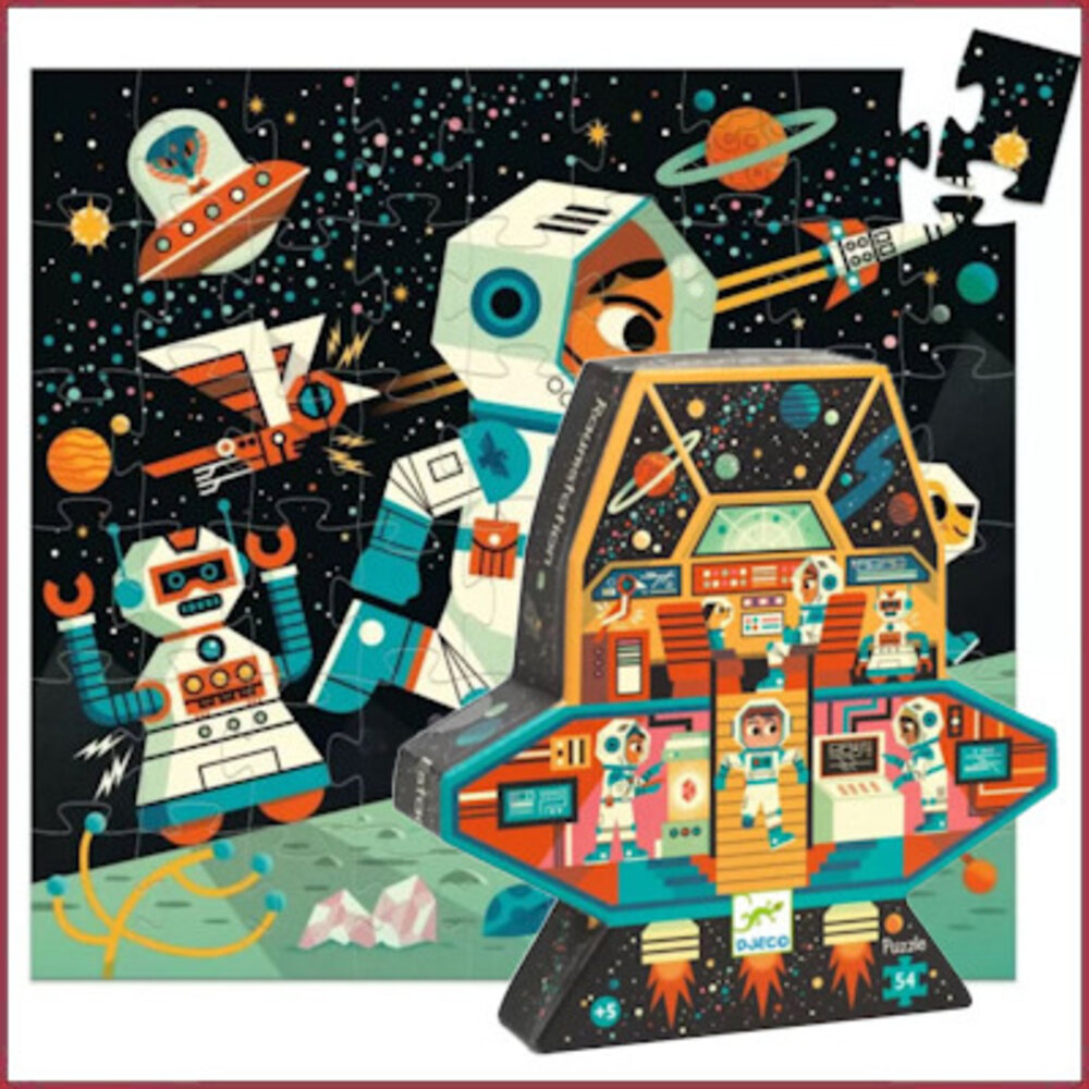 Djeco Silhouet puzzel  Ruimtestation