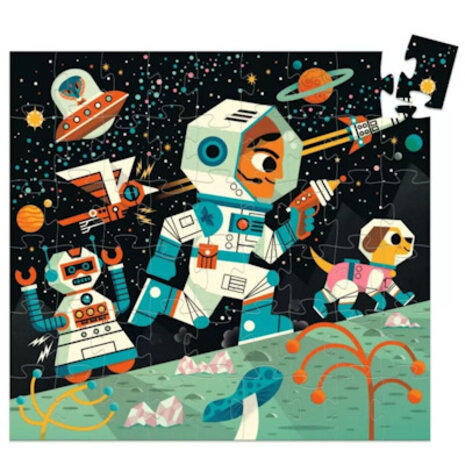 Djeco Silhouet puzzel  Ruimtestation