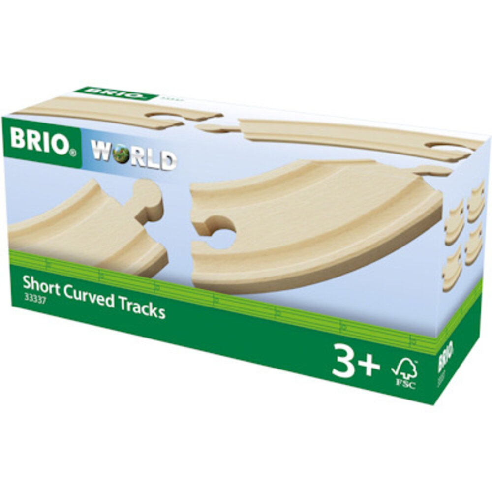 Brio Rail-uitbreidingset - korte bochten