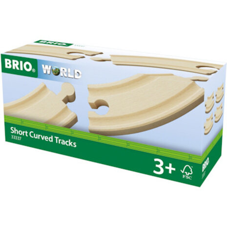 Brio Rail-uitbreidingset - korte bochten