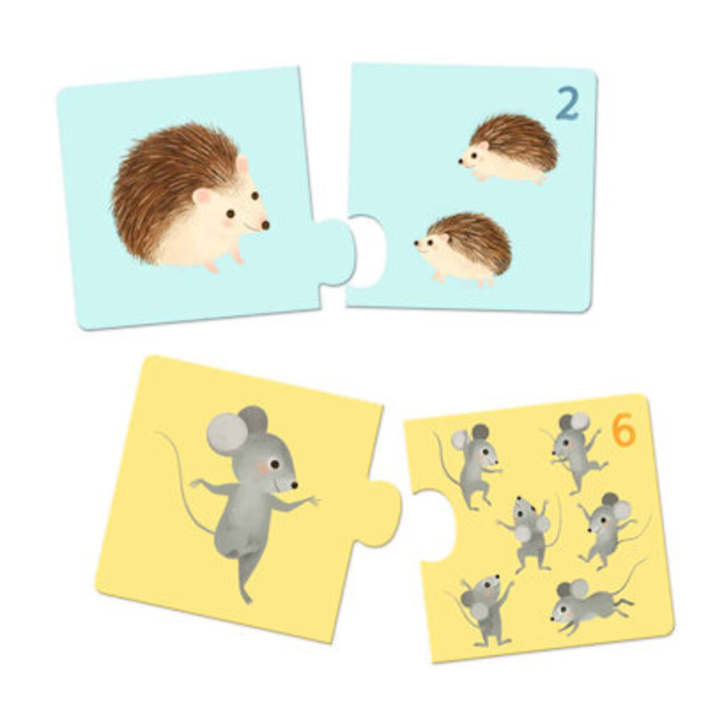 Djeco Duopuzzel Babydieren Djeco Duopuzzel Babydieren