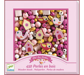 Djeco Houten Kralen Vogels