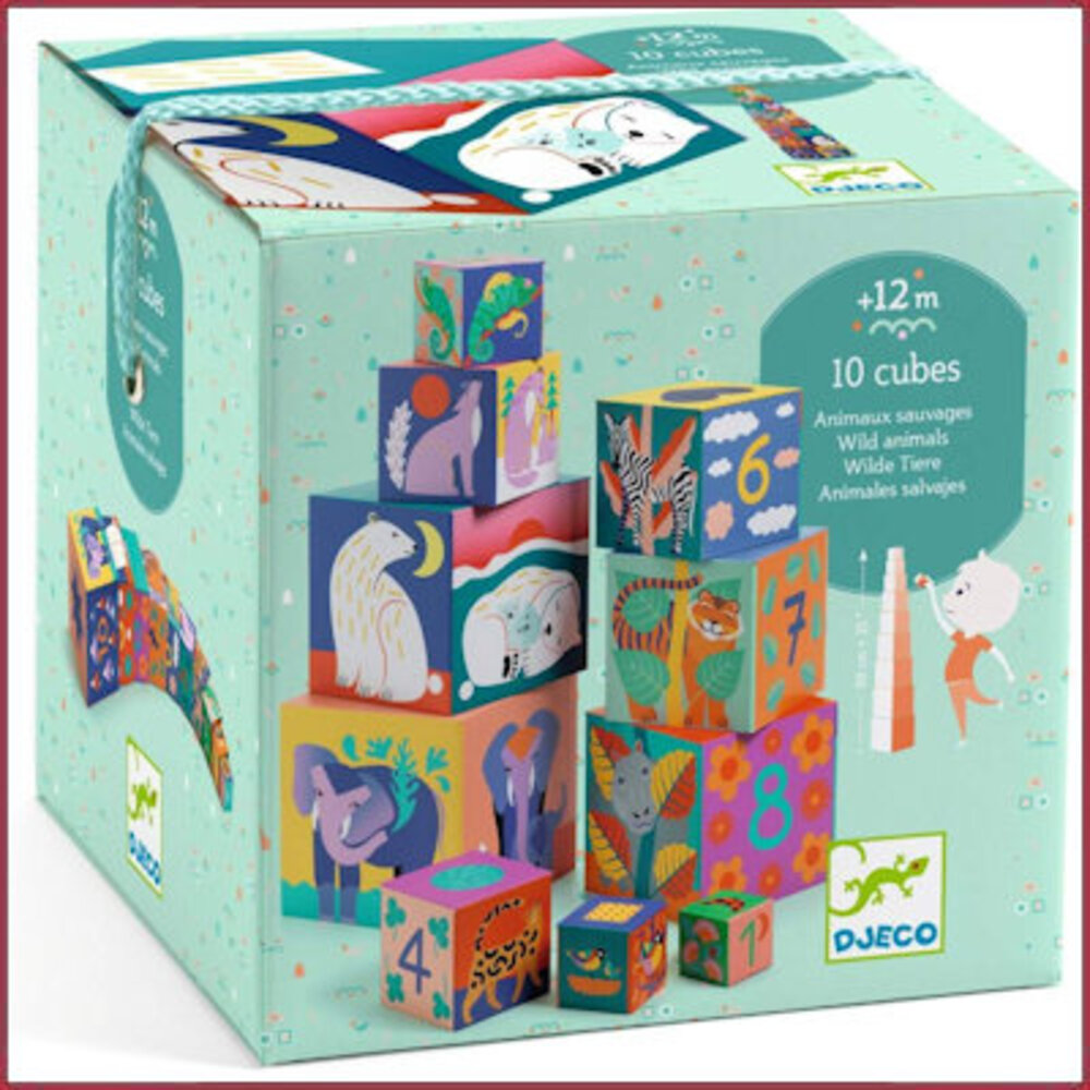 Djeco Stapelblokken Wilde Dieren