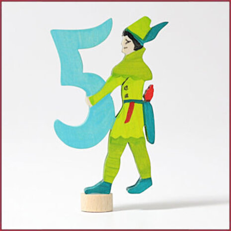 Grimm's Decoratief cijfer met figuur Grimm's Decoratief cijfer met figuur