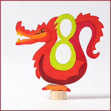 Grimm's Decoratief cijfer met figuur Grimm's Decoratief cijfer met figuur