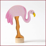 Grimm's Decoratieve figuren Flamingo handgeschilderd Grimm's Decoratieve figuren Flamingo handgeschilderd