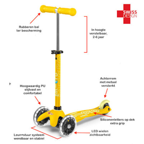 Micro Step Mini Micro step Deluxe ECO LED groen Micro Step Mini Micro step Deluxe ECO LED groen