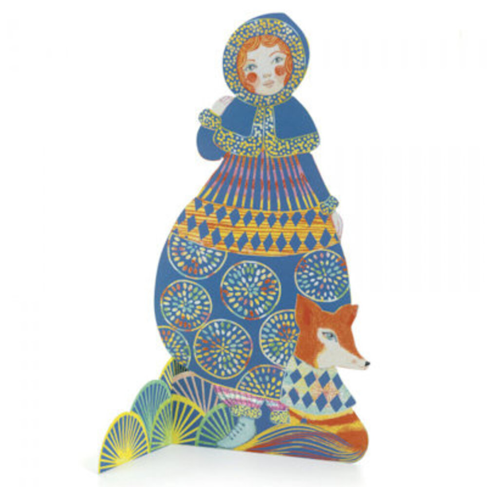 Djeco Kraskaarten - Sculpturen - Mooie jurken Djeco Kraskaarten - Sculpturen - Mooie jurken