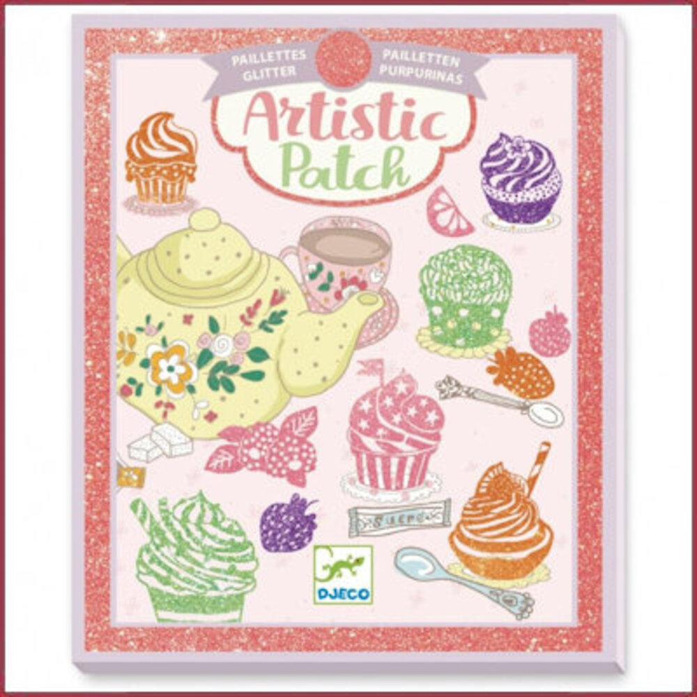 Djeco Artistic -  Glitterplaatjes Zoetigheid