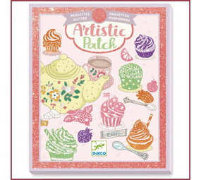 Djeco Artistic -  Glitterplaatjes Zoetigheid