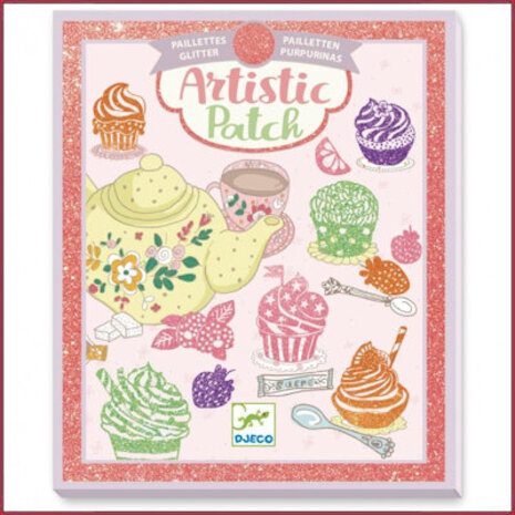 Djeco Artistic -  Glitterplaatjes Zoetigheid