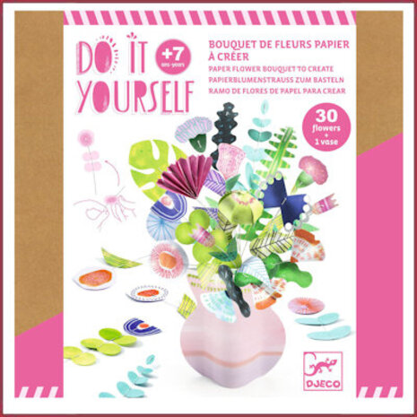 Djeco DIY - Maak je eigen vaas met bloemen