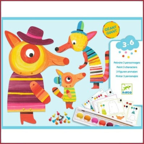 Djeco Knutseldoos - Verven - Vossen