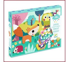 Djeco Knutseldoos - Collage maken voor de allerkleinsten - Dieren Djeco Knutseldoos - Collage maken voor de allerkleinsten - Dieren