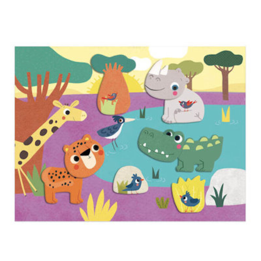Djeco Knutseldoos - Collage maken voor de allerkleinsten - Dieren Djeco Knutseldoos - Collage maken voor de allerkleinsten - Dieren