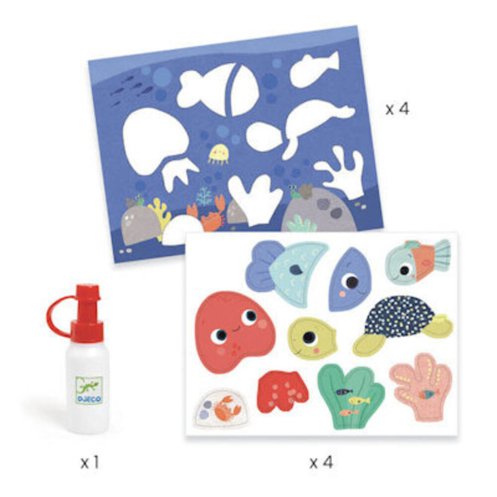 Djeco Knutseldoos - Collage maken voor de allerkleinsten - Dieren Djeco Knutseldoos - Collage maken voor de allerkleinsten - Dieren