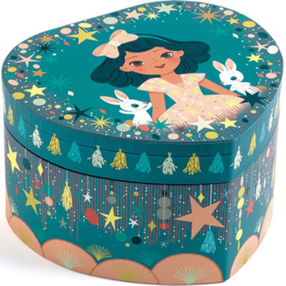 Djeco Muziek/juwelen doosje Happy Party