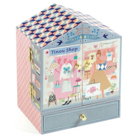 Djeco Muziek/juwelen doosje Tinou's winkeltje