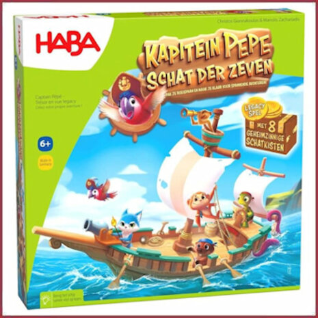 Haba Spel - Kapitein Pepe, Schat der Zeven Haba Spel - Kapitein Pepe, Schat der Zeven