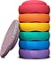 Stapelstein regenboog set 6 + 1 board