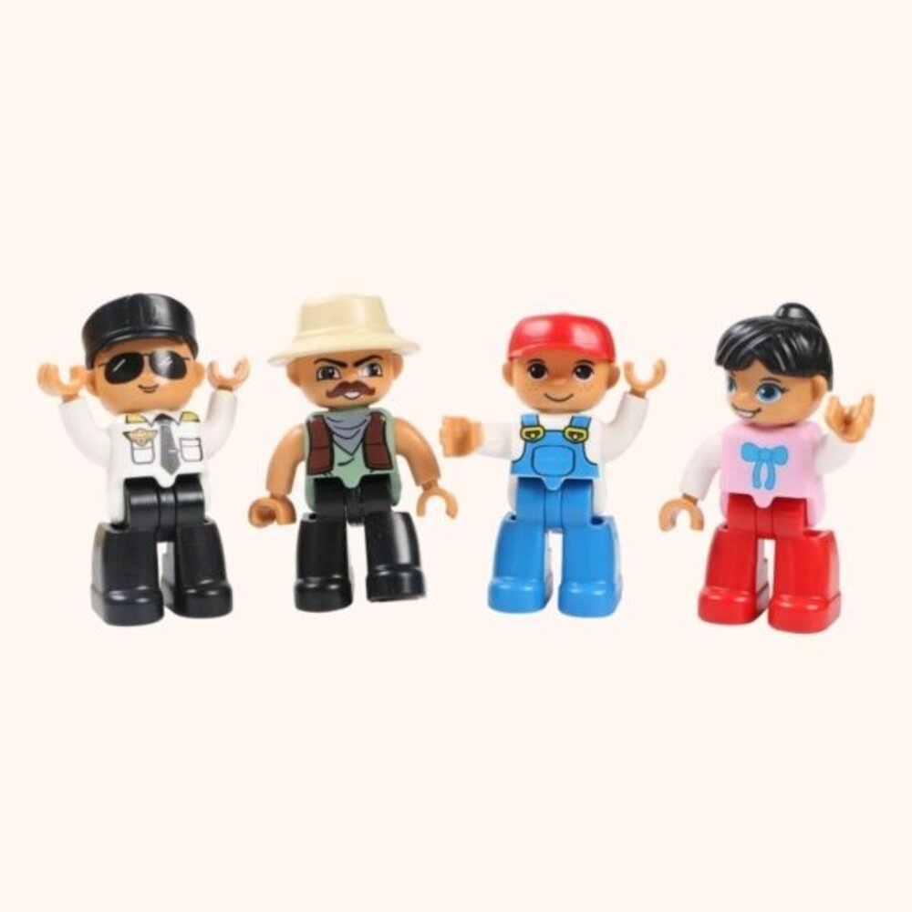 Coblo Coblo Mini Figuurtjes set van 4 Coblo Coblo Mini Figuurtjes set van 4