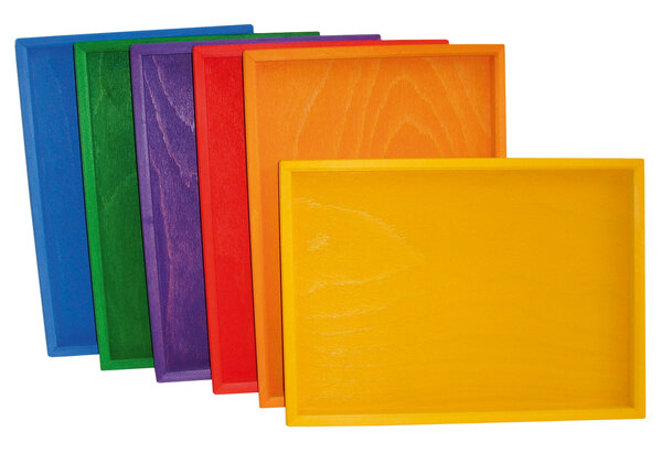 Bauspiel Dienblad hout diverse kleuren Bauspiel Dienblad hout diverse kleuren