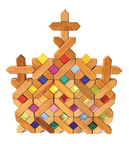 Bauspiel Transparante blokken 100st