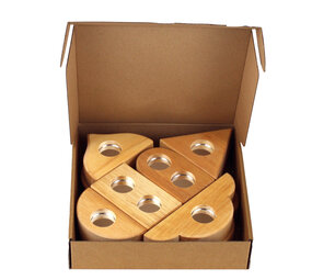 Bauspiel Spiegelblokken hout 12st Bauspiel Spiegelblokken hout 12st