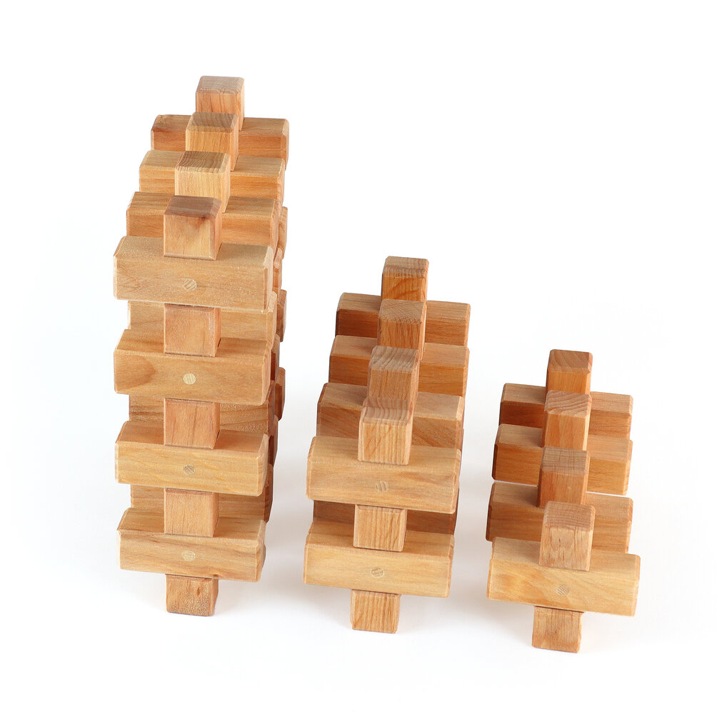 Bauspiel Plus blokken hout 12st Bauspiel Plus blokken hout 12st