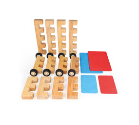 Bauspiel Wielen set groot 16st Bauspiel Wielen set groot 16st