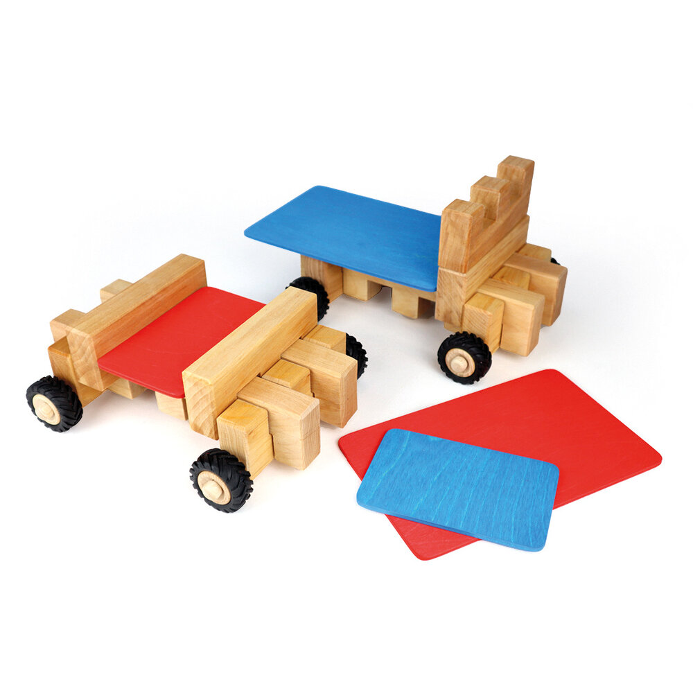 Bauspiel Wielen set groot 16st Bauspiel Wielen set groot 16st