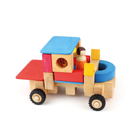 Bauspiel Wielen set groot 16st Bauspiel Wielen set groot 16st